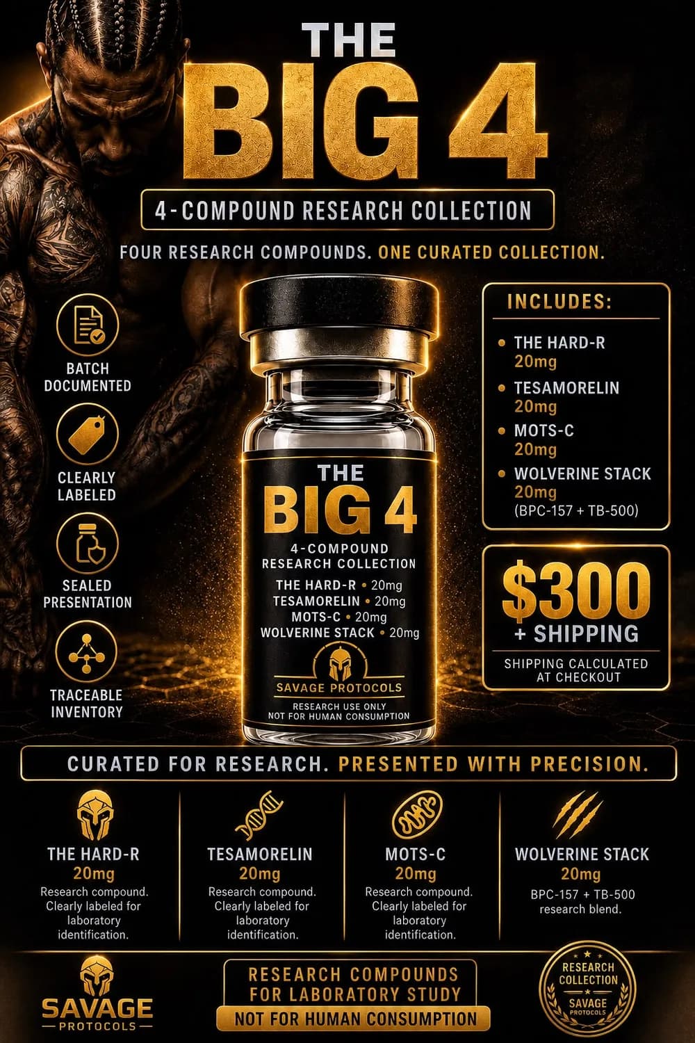 The Big 4 research vial